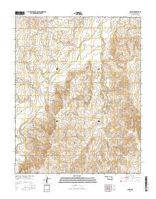 Logan Oklahoma Current topographic map, 1:24000 scale, 7.5 X 7.5 Minute, Year 2016