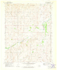Logan NE Oklahoma Historical topographic map, 1:24000 scale, 7.5 X 7.5 Minute, Year 1971