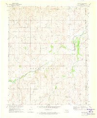 Logan NE Oklahoma Historical topographic map, 1:24000 scale, 7.5 X 7.5 Minute, Year 1971