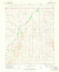 Logan Oklahoma Historical topographic map, 1:24000 scale, 7.5 X 7.5 Minute, Year 1971