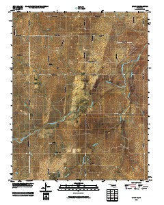 Logan NE Oklahoma Historical topographic map, 1:24000 scale, 7.5 X 7.5 Minute, Year 2010