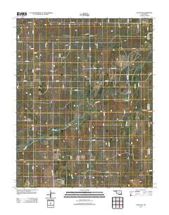 Logan NE Oklahoma Historical topographic map, 1:24000 scale, 7.5 X 7.5 Minute, Year 2012