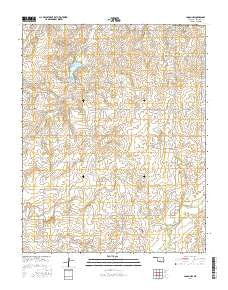Logan NW Oklahoma Current topographic map, 1:24000 scale, 7.5 X 7.5 Minute, Year 2016