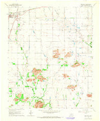 Lone Wolf Oklahoma Historical topographic map, 1:24000 scale, 7.5 X 7.5 Minute, Year 1964