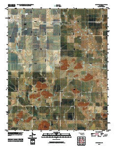 Lone Wolf Oklahoma Historical topographic map, 1:24000 scale, 7.5 X 7.5 Minute, Year 2010