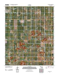Lone Wolf Oklahoma Historical topographic map, 1:24000 scale, 7.5 X 7.5 Minute, Year 2012