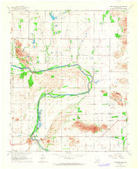 Long Mountain Oklahoma Historical topographic map, 1:24000 scale, 7.5 X 7.5 Minute, Year 1964