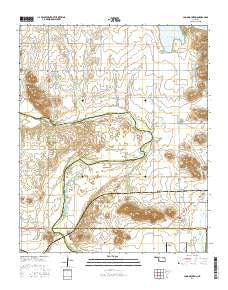 Long Mountain Oklahoma Current topographic map, 1:24000 scale, 7.5 X 7.5 Minute, Year 2016
