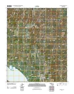 Longdale Oklahoma Historical topographic map, 1:24000 scale, 7.5 X 7.5 Minute, Year 2012