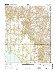 Longdale Oklahoma Current topographic map, 1:24000 scale, 7.5 X 7.5 Minute, Year 2016
