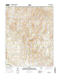 Lookout Oklahoma Current topographic map, 1:24000 scale, 7.5 X 7.5 Minute, Year 2016