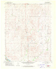 Lookout Oklahoma Historical topographic map, 1:24000 scale, 7.5 X 7.5 Minute, Year 1970