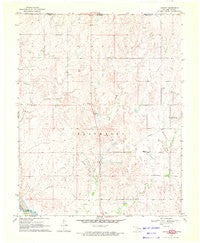 Lookout Oklahoma Historical topographic map, 1:24000 scale, 7.5 X 7.5 Minute, Year 1970