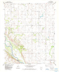 Louis Oklahoma Historical topographic map, 1:24000 scale, 7.5 X 7.5 Minute, Year 1985