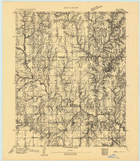 Lovell Oklahoma Historical topographic map, 1:62500 scale, 15 X 15 Minute, Year 1893
