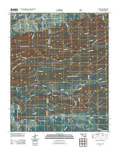 Loving Oklahoma Historical topographic map, 1:24000 scale, 7.5 X 7.5 Minute, Year 2011