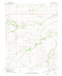 Loyal SE Oklahoma Historical topographic map, 1:24000 scale, 7.5 X 7.5 Minute, Year 1972