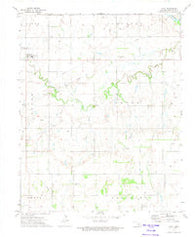 Loyal Oklahoma Historical topographic map, 1:24000 scale, 7.5 X 7.5 Minute, Year 1972