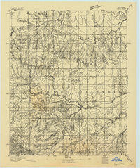 Loyal Oklahoma Historical topographic map, 1:62500 scale, 15 X 15 Minute, Year 1893