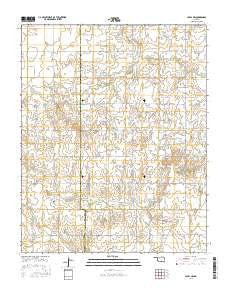 Loyal NW Oklahoma Current topographic map, 1:24000 scale, 7.5 X 7.5 Minute, Year 2016