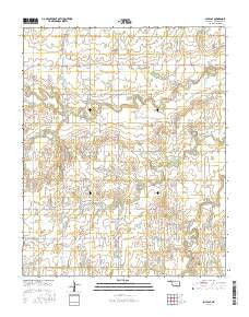 Loyal SE Oklahoma Current topographic map, 1:24000 scale, 7.5 X 7.5 Minute, Year 2016