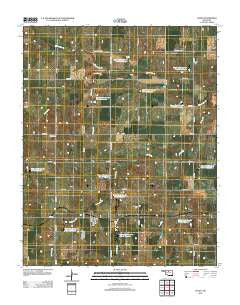 Lucien Oklahoma Historical topographic map, 1:24000 scale, 7.5 X 7.5 Minute, Year 2012
