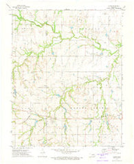 Lucien Oklahoma Historical topographic map, 1:24000 scale, 7.5 X 7.5 Minute, Year 1972