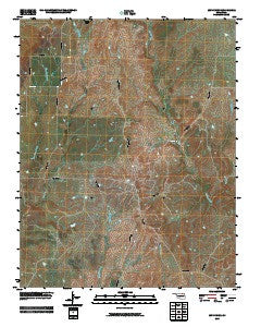 Lucy Creek Oklahoma Historical topographic map, 1:24000 scale, 7.5 X 7.5 Minute, Year 2009