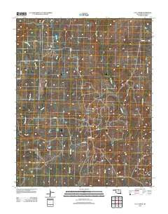 Lucy Creek Oklahoma Historical topographic map, 1:24000 scale, 7.5 X 7.5 Minute, Year 2012