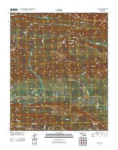 Ludlow Oklahoma Historical topographic map, 1:24000 scale, 7.5 X 7.5 Minute, Year 2012