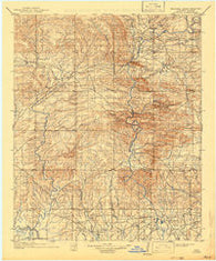 Lukfata Oklahoma Historical topographic map, 1:125000 scale, 30 X 30 Minute, Year 1902