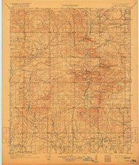 Lukfata Oklahoma Historical topographic map, 1:125000 scale, 30 X 30 Minute, Year 1902