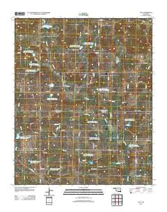Lula Oklahoma Historical topographic map, 1:24000 scale, 7.5 X 7.5 Minute, Year 2012