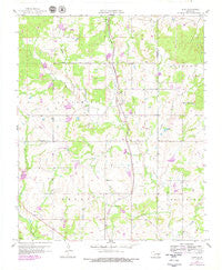 Lula Oklahoma Historical topographic map, 1:24000 scale, 7.5 X 7.5 Minute, Year 1958
