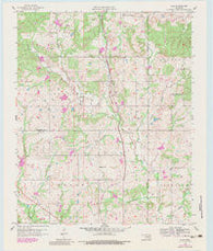 Lula Oklahoma Historical topographic map, 1:24000 scale, 7.5 X 7.5 Minute, Year 1958