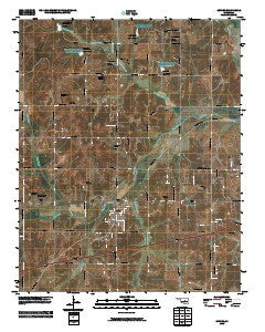 Luther Oklahoma Historical topographic map, 1:24000 scale, 7.5 X 7.5 Minute, Year 2010