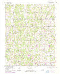 Luther SE Oklahoma Historical topographic map, 1:24000 scale, 7.5 X 7.5 Minute, Year 1966