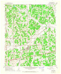 Luther Oklahoma Historical topographic map, 1:24000 scale, 7.5 X 7.5 Minute, Year 1966