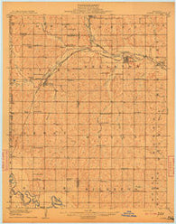 Luther Oklahoma Historical topographic map, 1:62500 scale, 15 X 15 Minute, Year 1909