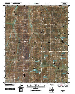 Luther SE Oklahoma Historical topographic map, 1:24000 scale, 7.5 X 7.5 Minute, Year 2009