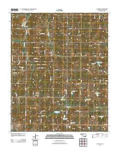 Luther SE Oklahoma Historical topographic map, 1:24000 scale, 7.5 X 7.5 Minute, Year 2012
