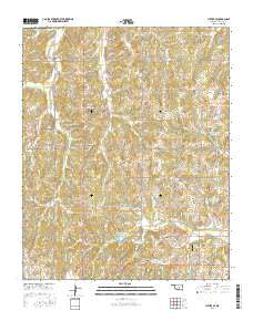 Luther SE Oklahoma Current topographic map, 1:24000 scale, 7.5 X 7.5 Minute, Year 2016