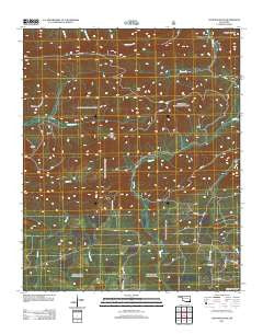 Lynn Mountain Oklahoma Historical topographic map, 1:24000 scale, 7.5 X 7.5 Minute, Year 2012