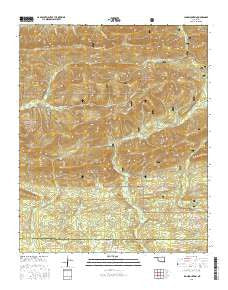Lynn Mountain Oklahoma Current topographic map, 1:24000 scale, 7.5 X 7.5 Minute, Year 2016