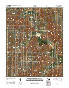 Mackie Oklahoma Historical topographic map, 1:24000 scale, 7.5 X 7.5 Minute, Year 2012