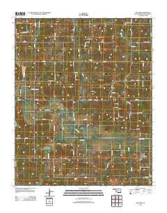 Macomb Oklahoma Historical topographic map, 1:24000 scale, 7.5 X 7.5 Minute, Year 2012