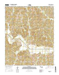 Macomb Oklahoma Current topographic map, 1:24000 scale, 7.5 X 7.5 Minute, Year 2016