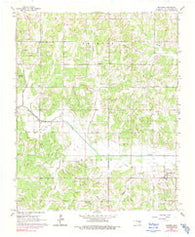 Macomb Oklahoma Historical topographic map, 1:24000 scale, 7.5 X 7.5 Minute, Year 1965