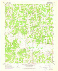 Macomb Oklahoma Historical topographic map, 1:24000 scale, 7.5 X 7.5 Minute, Year 1965
