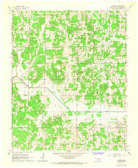Macomb Oklahoma Historical topographic map, 1:24000 scale, 7.5 X 7.5 Minute, Year 1965